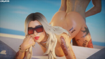 Dylan fucked on the beach