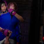 Juri handjob from behind
