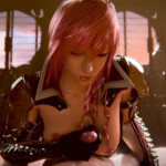 Lightning handjob and paizuri combo