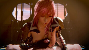 Lightning handjob and paizuri combo