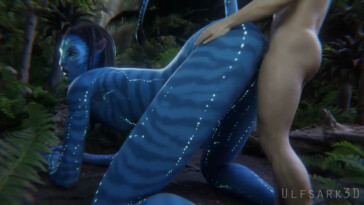 Neytiri in doggystyle position