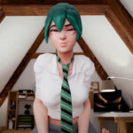 Studying hard with Kiriko