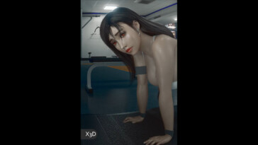 Tifa Lockhart in the gym