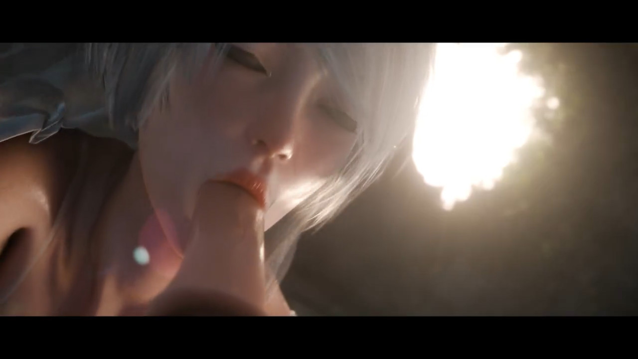 Yorha 2B climaxed with a dildo