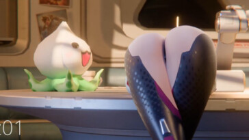 D.mon caught you peeking at her ass