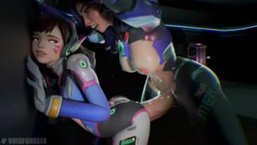 D.va gets pounded by Futa D.mon