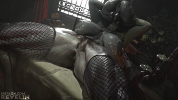 Dimitrescu face fucked by Futa Mother Miranda