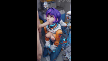 Juno giving a vanilla blowjob