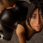 Kim K taken from behind
