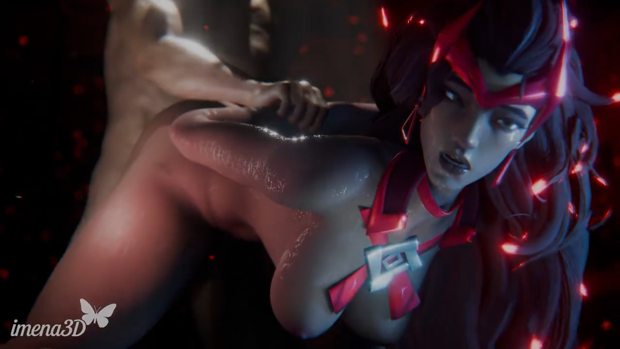 Scarlet Witch in doggystyle