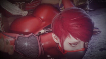 Skarlet in proneboned position
