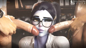 Widowmaker daydreaming on her job