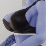 Widowmaker walking on treadmill
