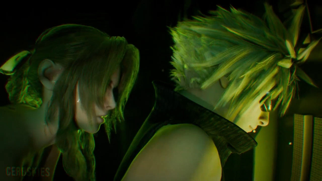 Cloud haunted by Aerith
