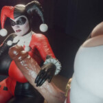 Harley moody handjob for Futa Power girl