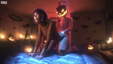 Lara Croft in Velma costume