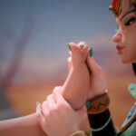 Mantis worshipping Lady Loki feet