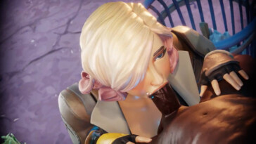 Penny giving a blowjob