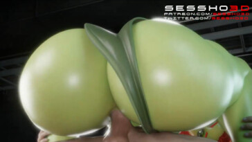 Poison Ivy riding and creampied