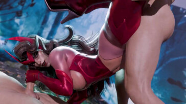 Scarlet Witch in a threesome