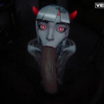 Shion fellatio close up
