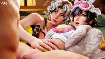 Threesome with Jubilee and Rogue